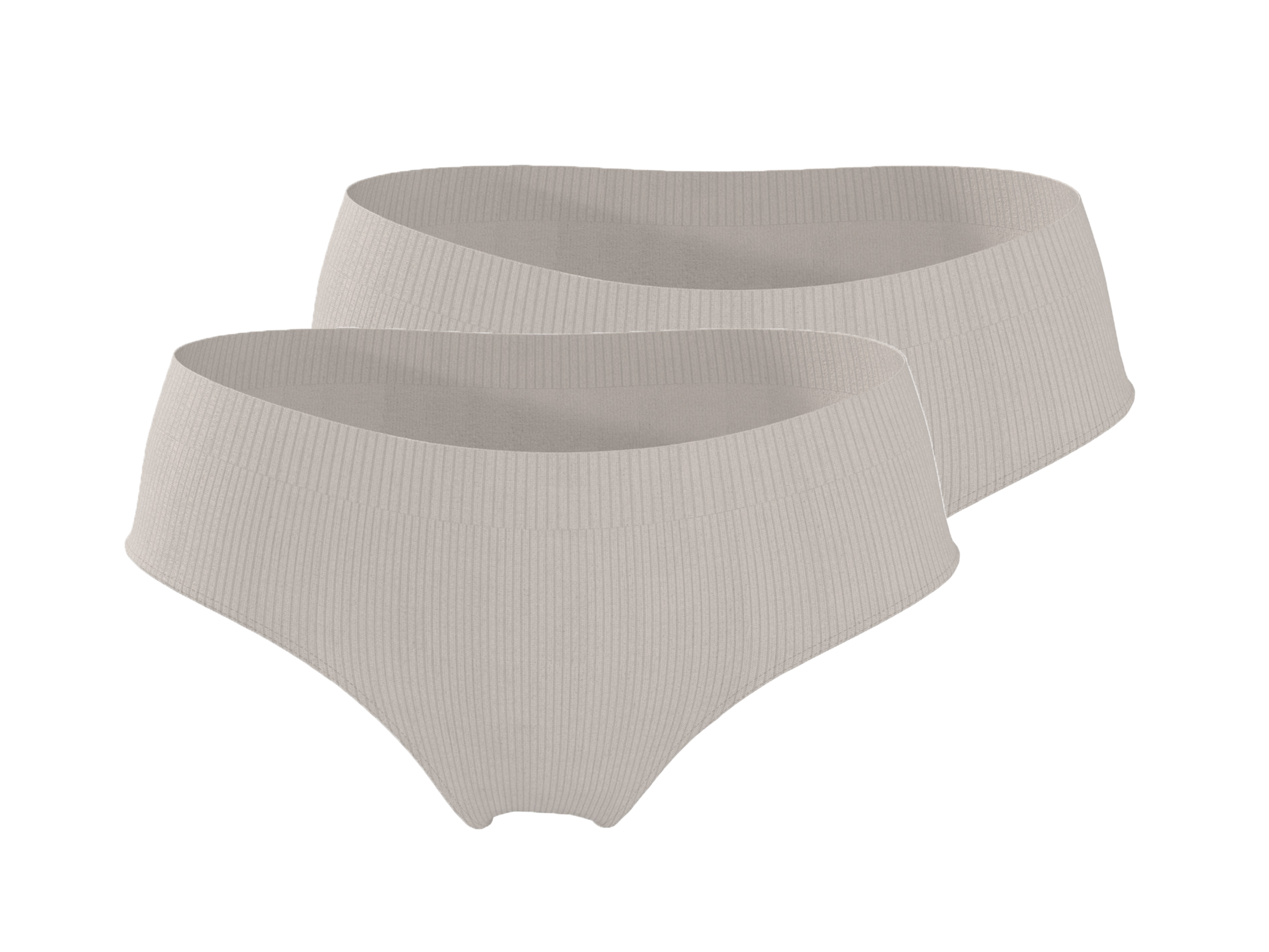 ESMARA® Majtki hipster damskie bezszwowe, 2 pary (Szary, S(36/38))