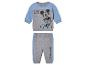 Szara bluza i spodnie dla niemowląt z motywem Mickey Mouse.
