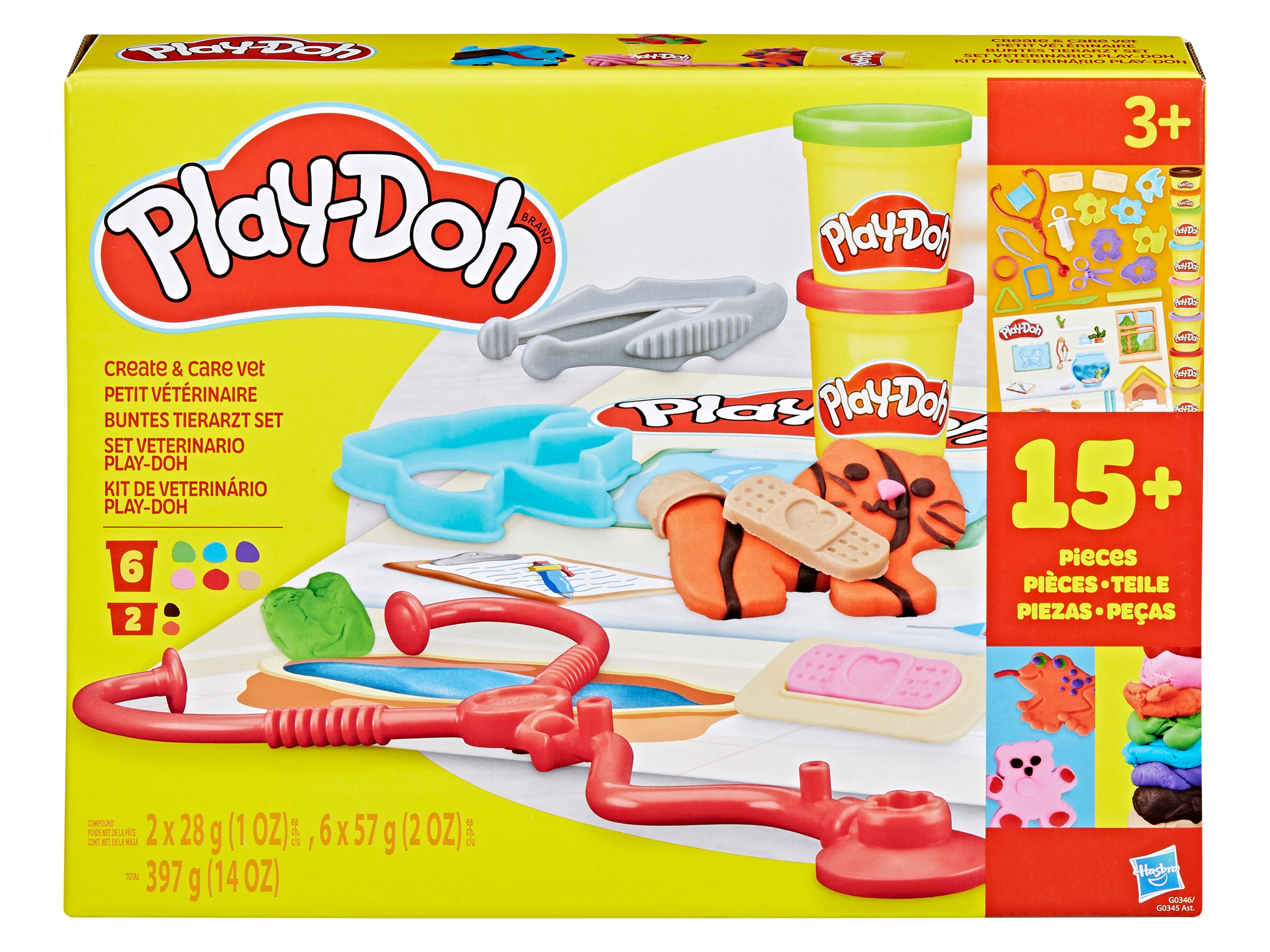 Play Doh Kolorowy Zestaw Weterynarza / Zestaw do Ugniatania i Budowania (Weterynarz)