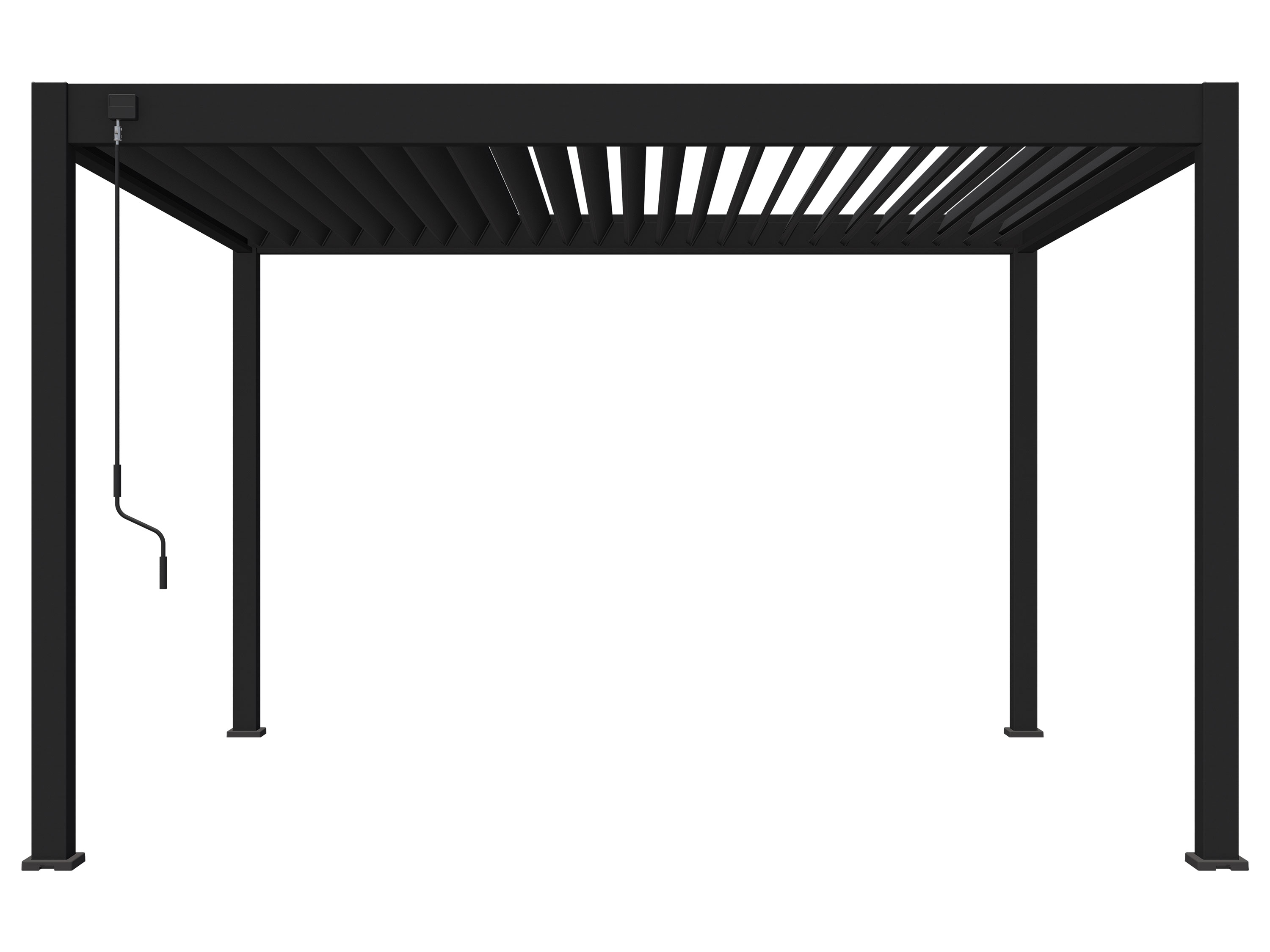 Pergoline Aluminiowe zadaszenie tarasowe Superior (Antracytowy, 3,6x4 m)