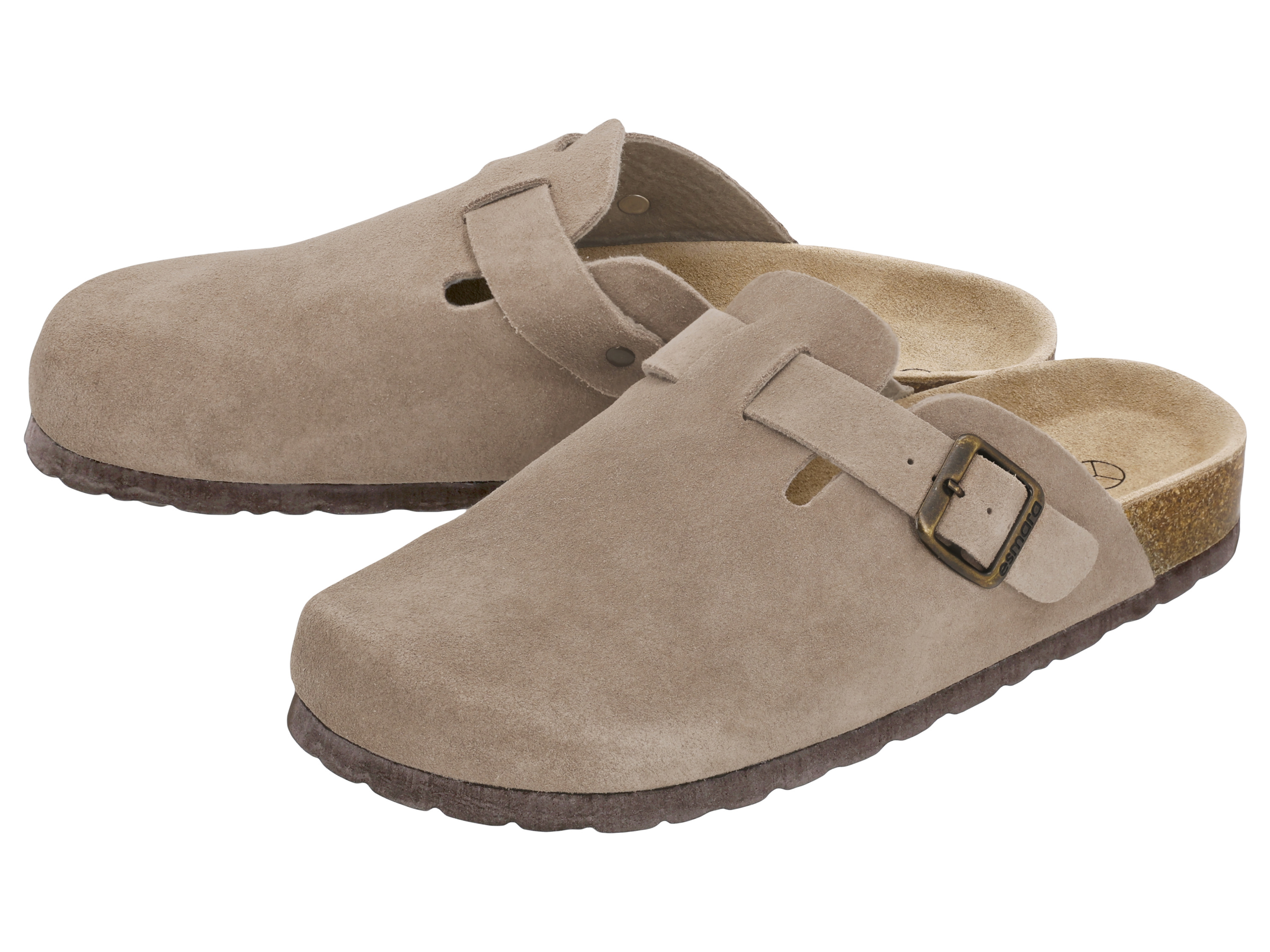 ESMARA MEN Chodaki męskie (Taupe, 43)