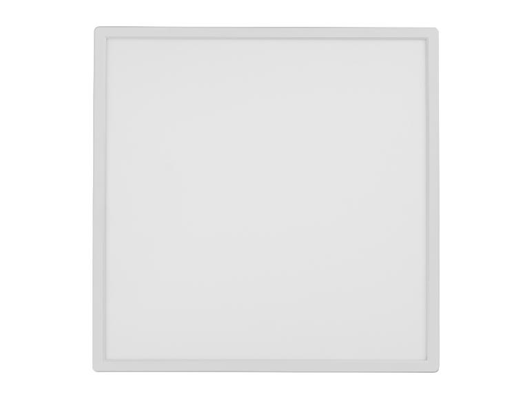 Biały panel LED o kwadratowym kształcie