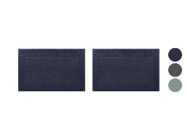 LIVARNO® Dywanik łazienkowy frotte, 2 sztuki