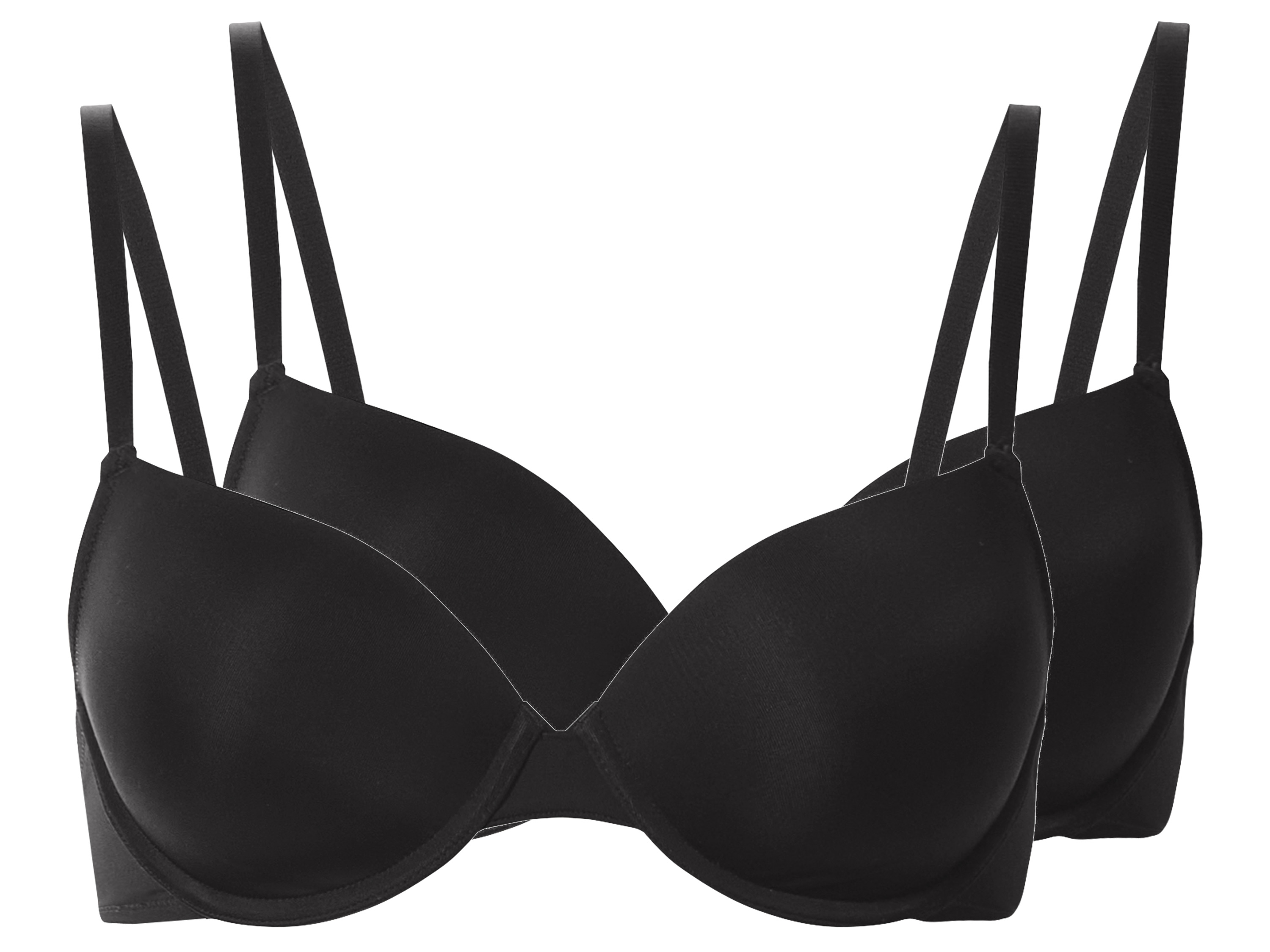 esmara® Biustonosze damskie z fiszbinami, 2 sztuki