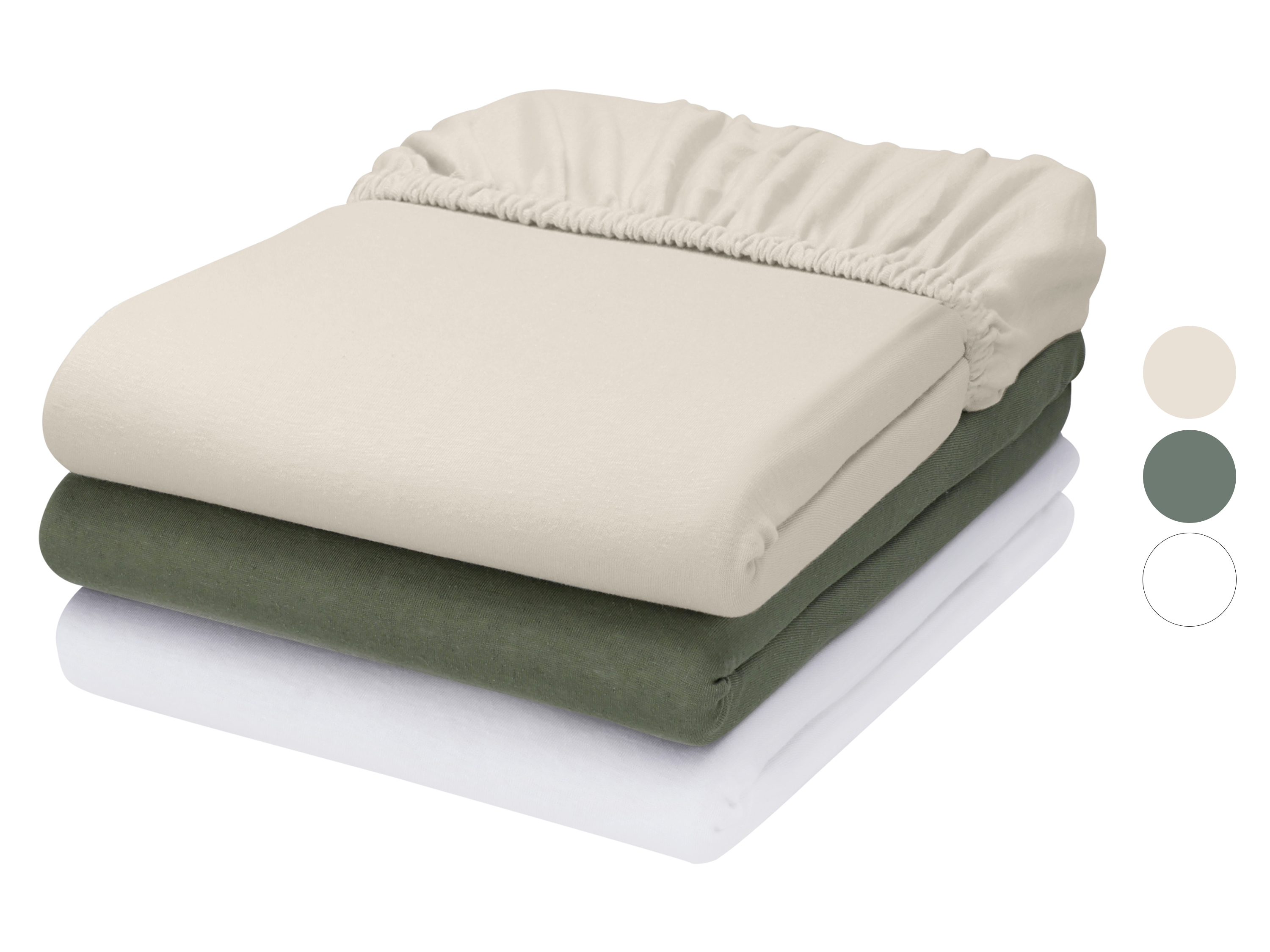 LIVARNO® Prześcieradło z gumką z lnem, 180 - 200 x 200 cm