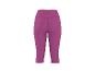 Fuksjowe damskie legginsy sportowe capri z wysokim stanem i detalami szwów.