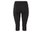 Czarne capri legginsy z bawełny.
