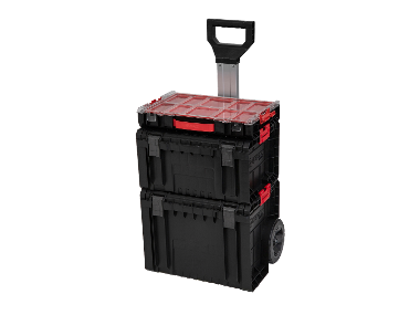 Qbrick System Zestaw skrzynek narzędziowych na kółkach, PRO Cart + RRO Toolbox + PRO Organizer 100
