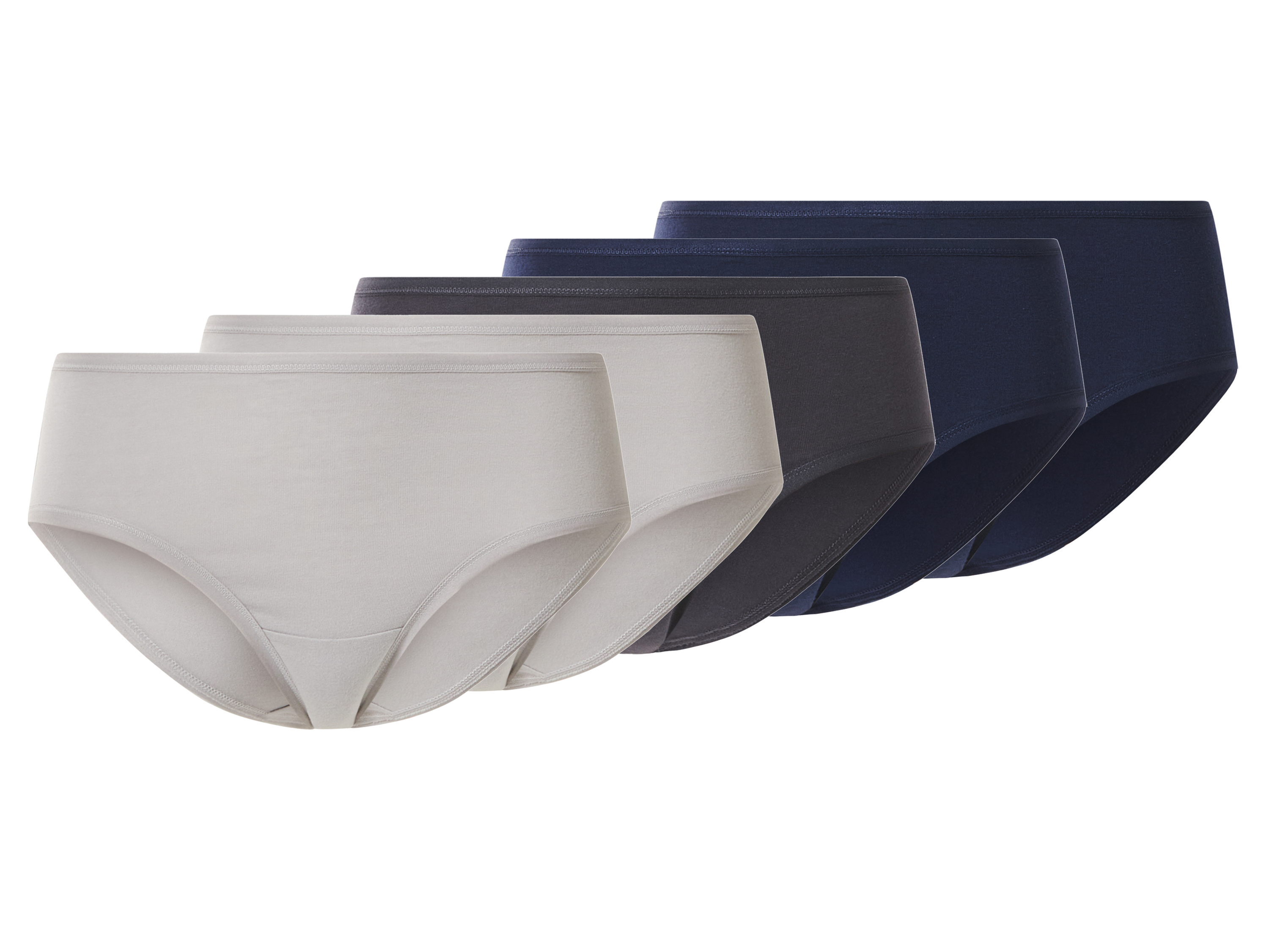esmara® Majtki hipstery damskie z bawełną, 5 par 