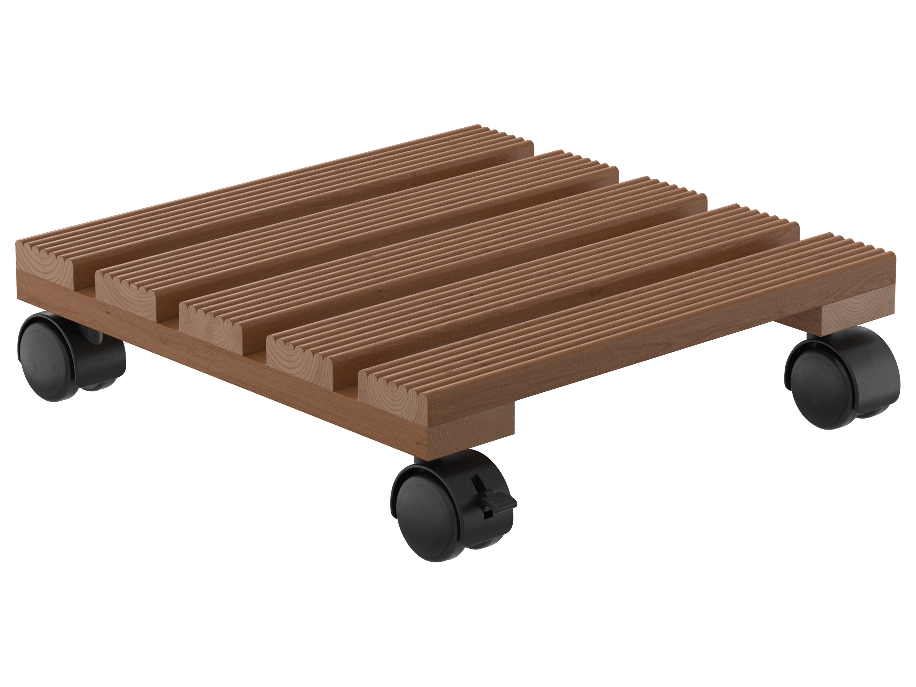 PARKSIDE® Podstawka pod rośliny na kółkach (drewno, brązowe)