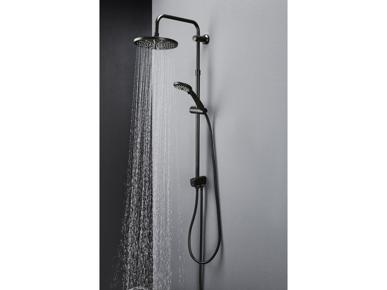 Pełny ekran: LIVARNO home Deszczownica i Słuchawka prysznicowa w zestawie z wężem, z regulacją wysokości - zdjęcie 8