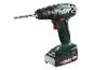 Wiertarko-wkrętarka akumulatorowa Metabo z akumulatorem Li-Power 18V 2.0 Ah i wiertłem.