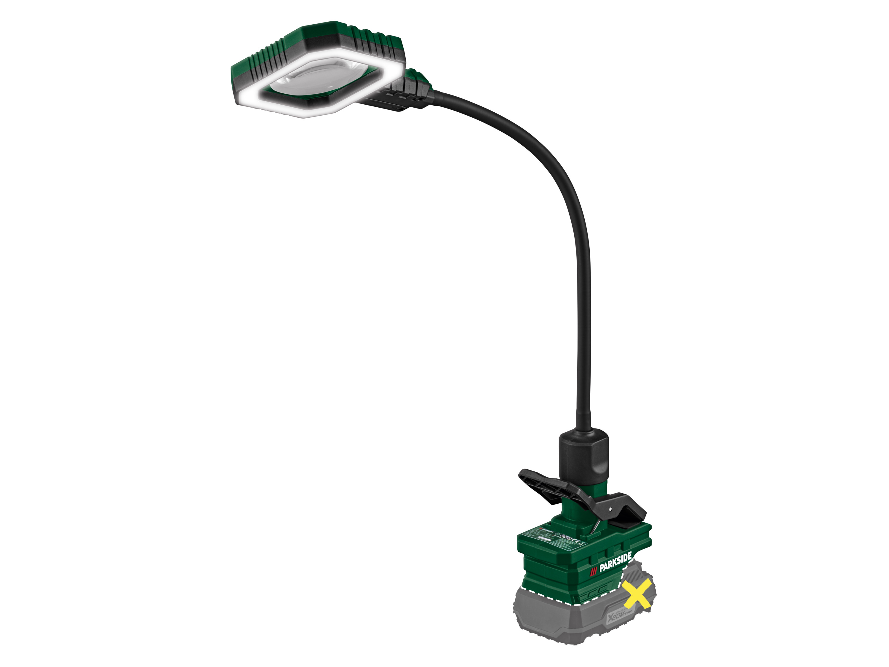 PARKSIDE® Akumulatorowa lupa LED 20 V PLSLA 20-Li A1, reflektor punktowy PLSSA 20-Li A1(bez akumulatora i ładowarki) (Lupa na gęsiej szyi)