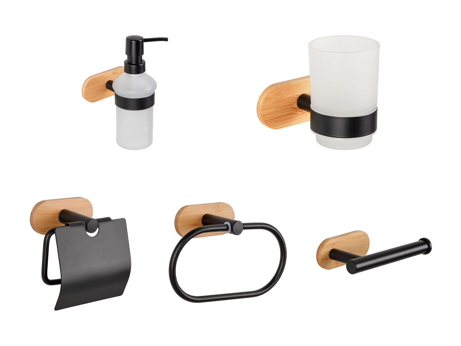 WENKO Akcesoria łazienkowe Turbo-Loc® „Orea Bamboo”