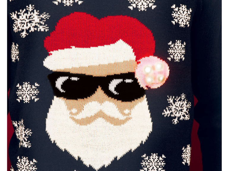 Pełny ekran: LIVERGY® Sweter świąteczny męski z efektem LED - zdjęcie 5