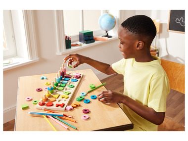 Playtive Drewniane zabawki matematyczne Montessori