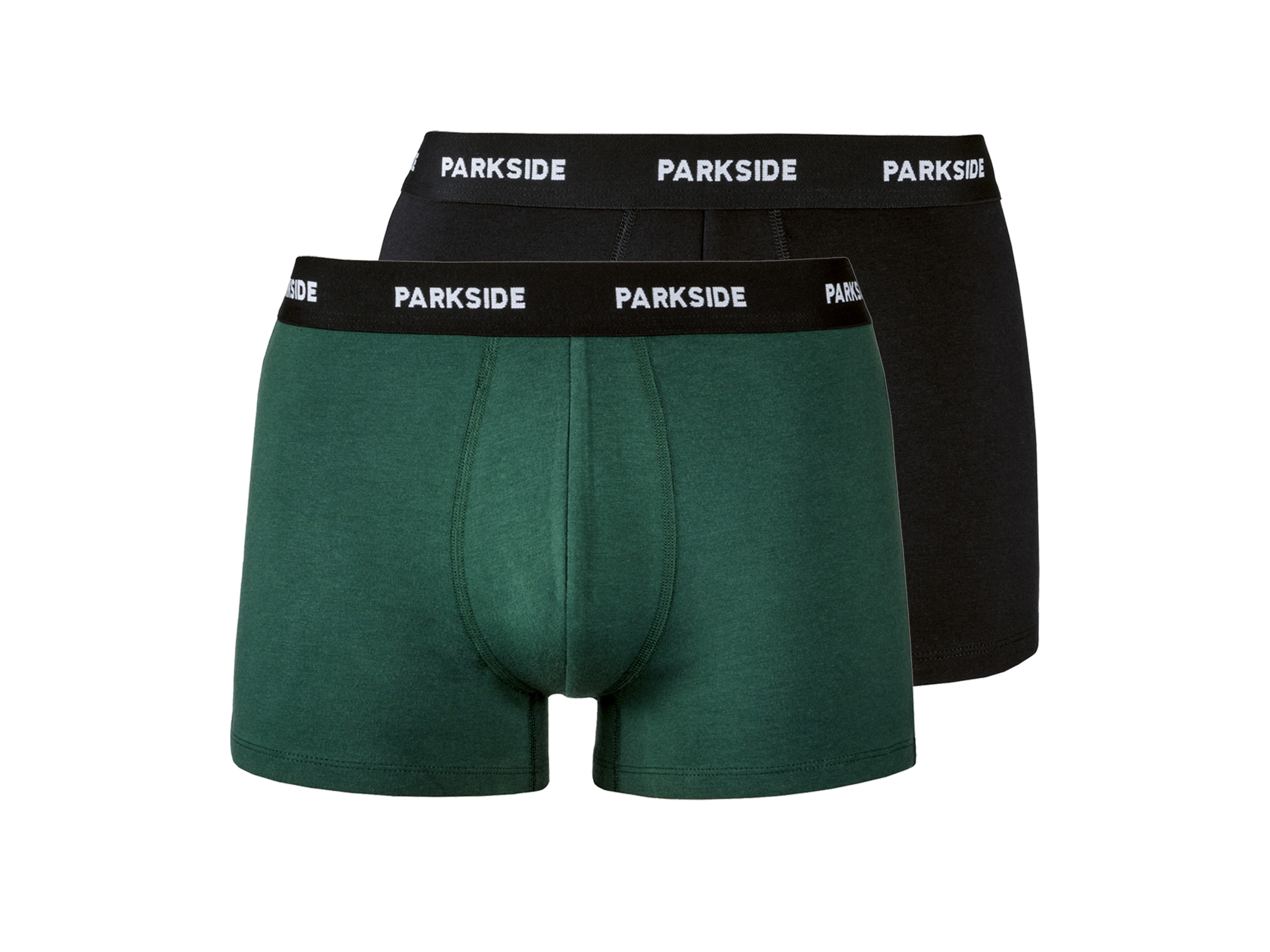 PARKSIDE® Bokserki męskie, 2 pary (Czarny/ zielony, 4/S)