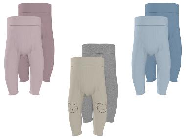 LUPILU® Spodnie dresowe niemowlęce, 2 sztuki