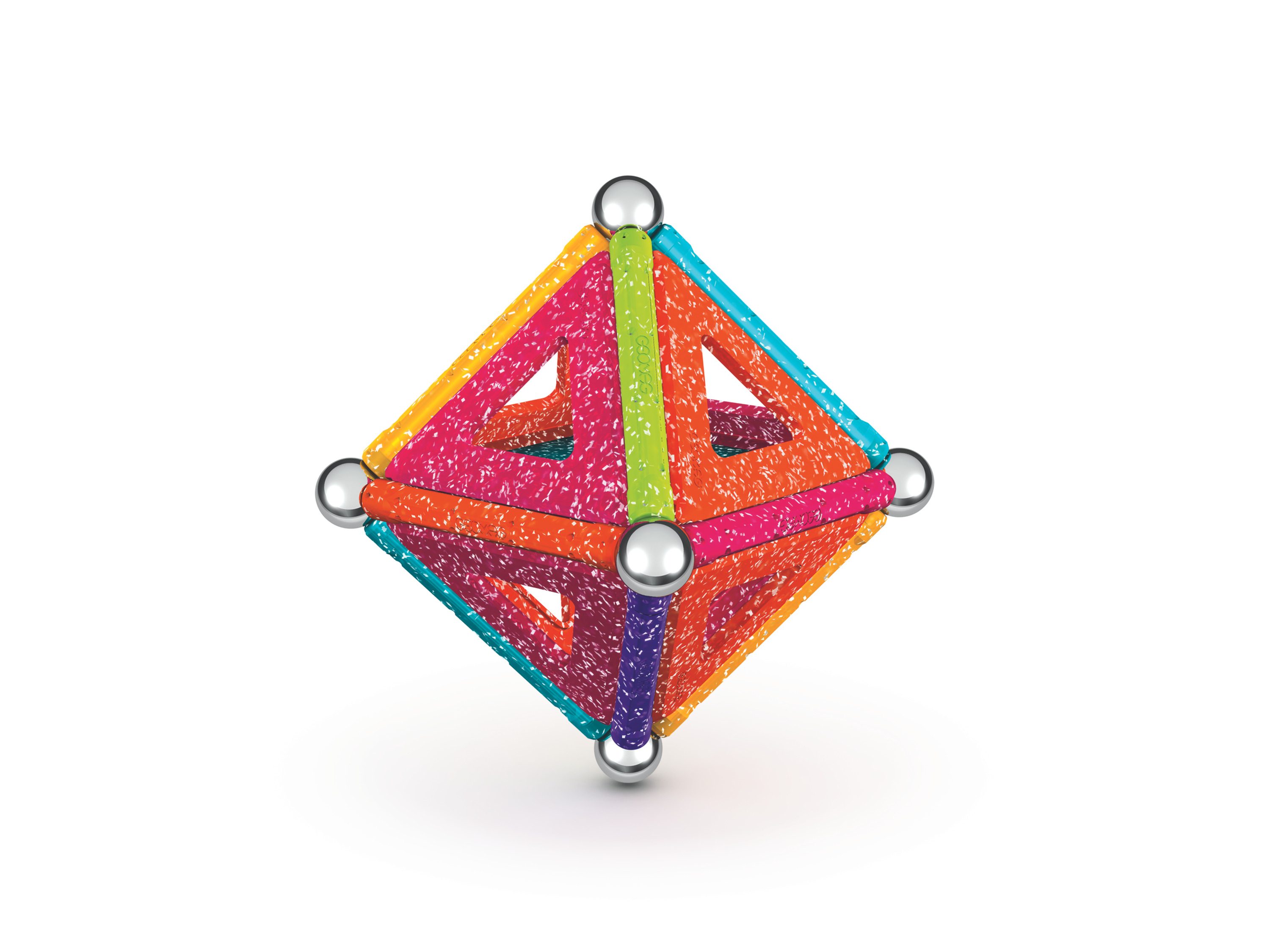 Geomag Klocki magnetyczne, 35 elementów (Błyszczące panele)