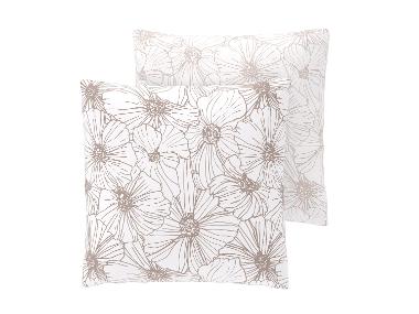 LIVARNO® Poszewki lud dwustronne poszewki na poduszki z delikatnej flaneli, 40 x 40 cm, 2 sztuki