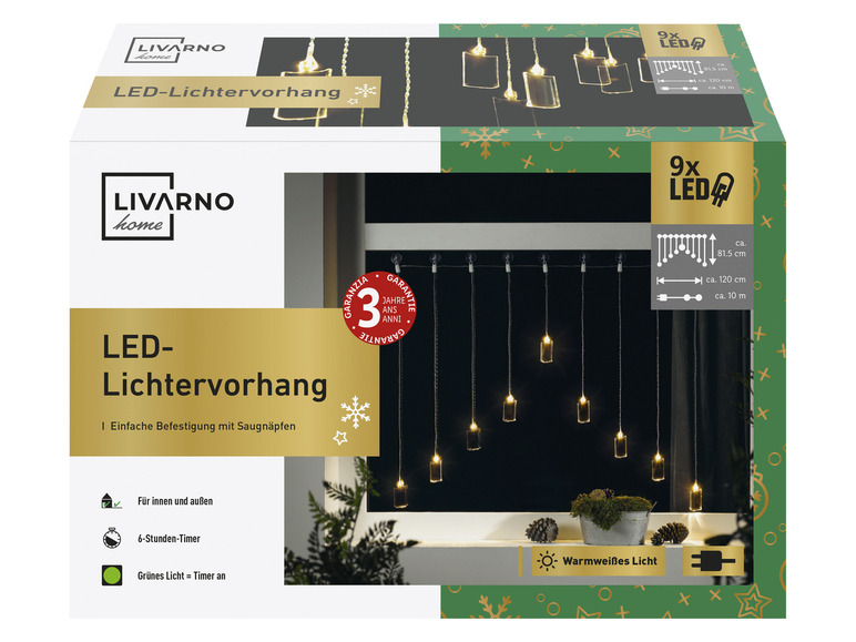 Pełny ekran: LIVARNO home Dekoracyjna kurtyna świetlna LED - zdjęcie 18