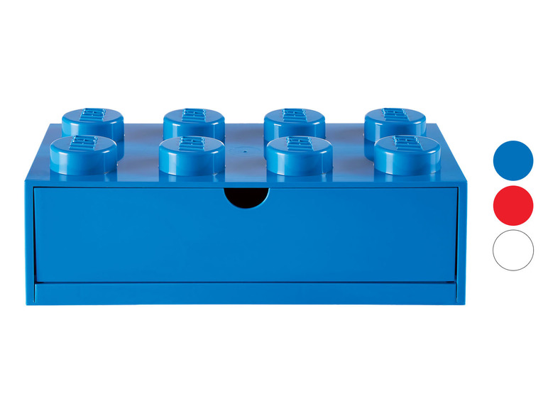 Pełny ekran: LEGO Pudełko z szufladą w kształcie klocka z 8 wypustkami - zdjęcie 1