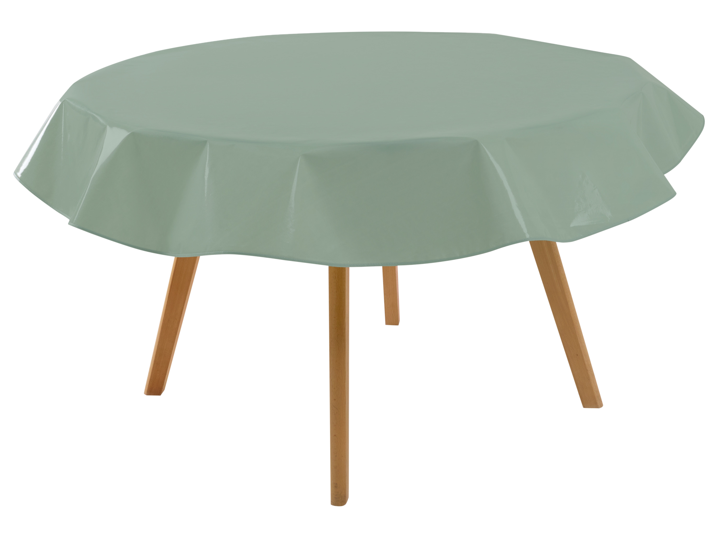 LIVARNO® Obrus zmywalny na stół (Ø 160 cm, okrągły, Zielony)