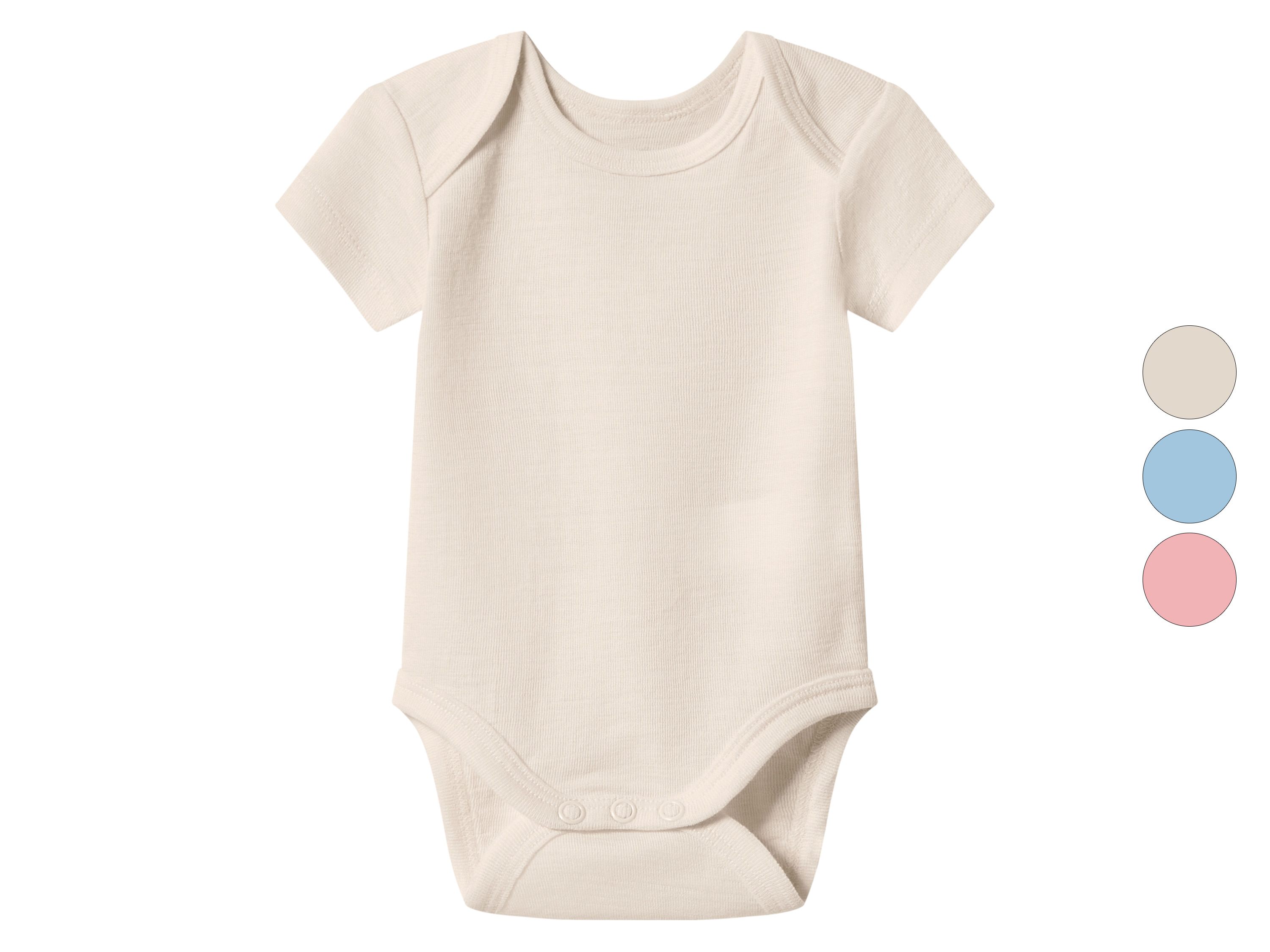 lupilu® Body niemowlęce z wełną merino i jedwabiem