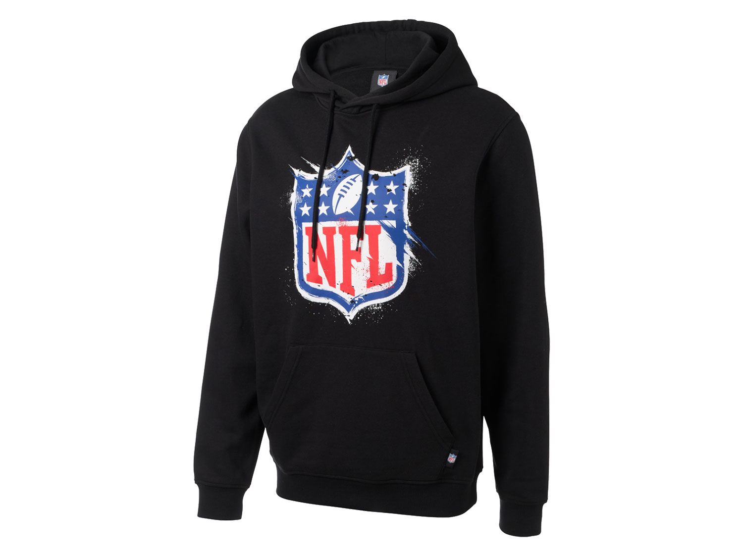 NFL Bluza damska lub męska z kapturem (Logo NFL/czarny, M)