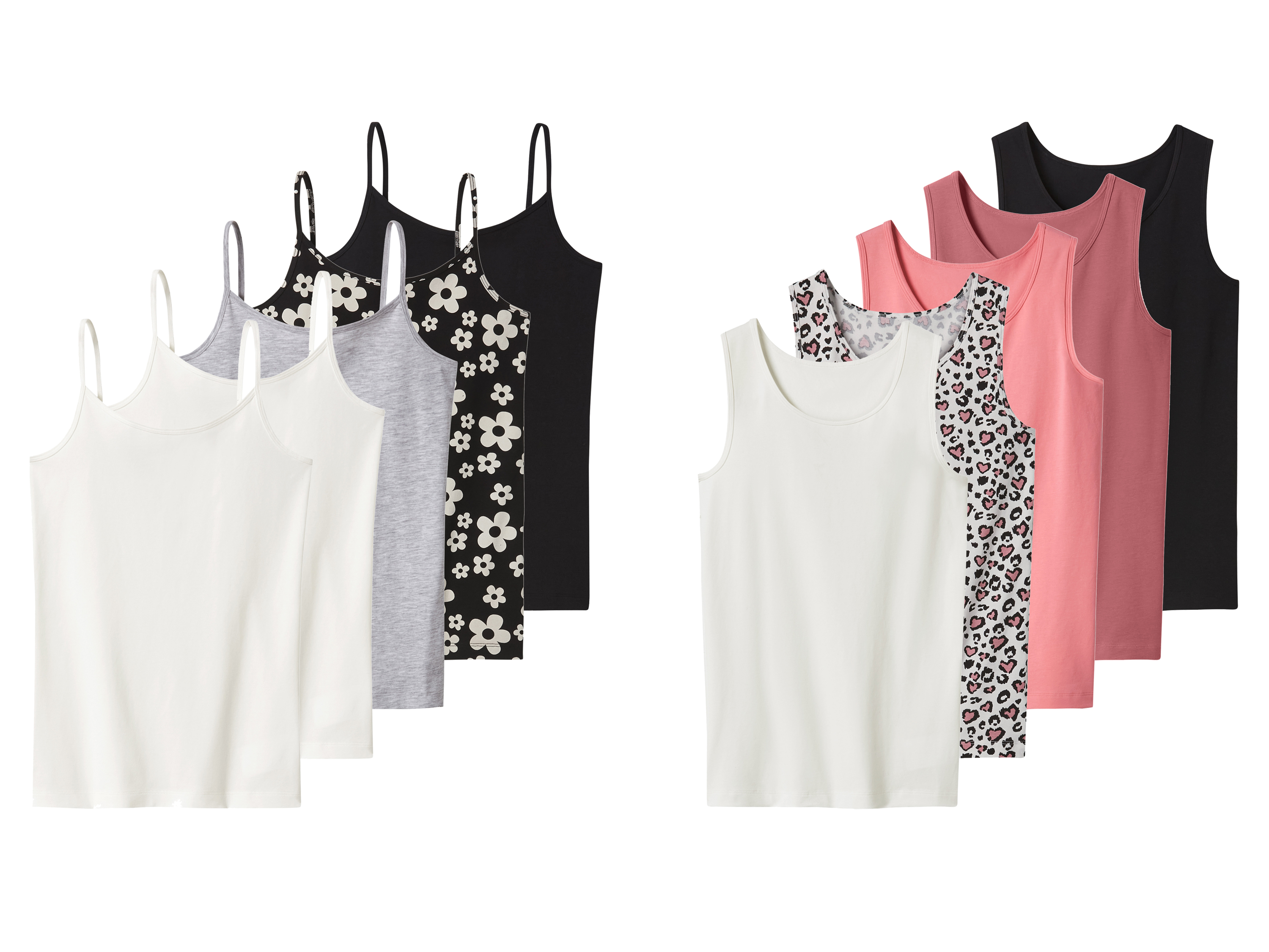 esmara® Podkoszulki dziecięce z bawełbą, 5 sztuk