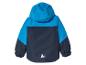 Niebieska kurtka z kapturem dla dziecka z logo marki