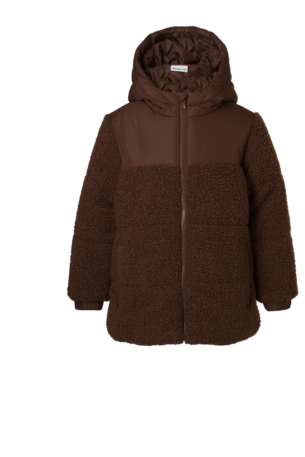 LUPILU® Kurtka dziecięca z polaru teddy (Brązowy, 122/128)