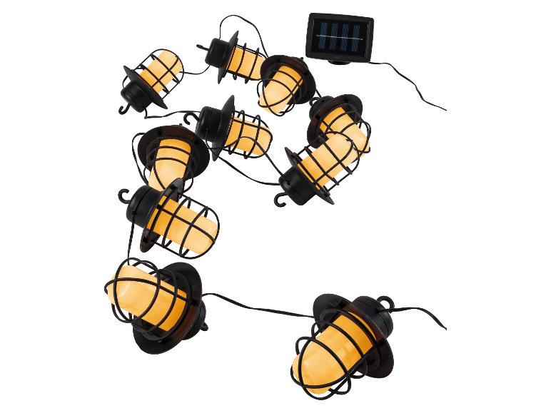 Lampki solarne w stylu retro latarni