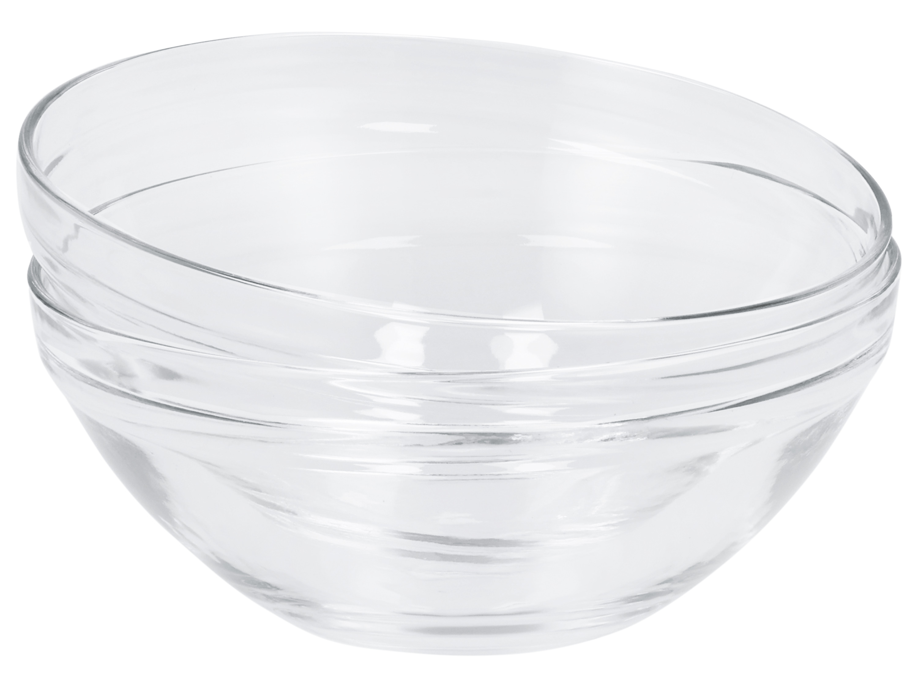SILVERCREST® Zestaw szklanych salaterek, 2-częściowy / 4-częściowy (17 cm zestaw 2)