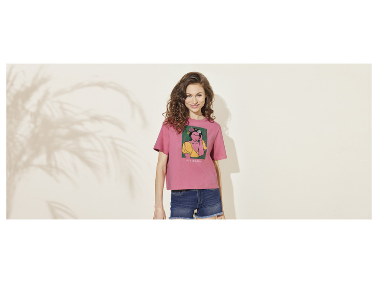 Pełny ekran: esmara® T-shirt damski z unikalnymi motywami artystycznymi - zdjęcie 3