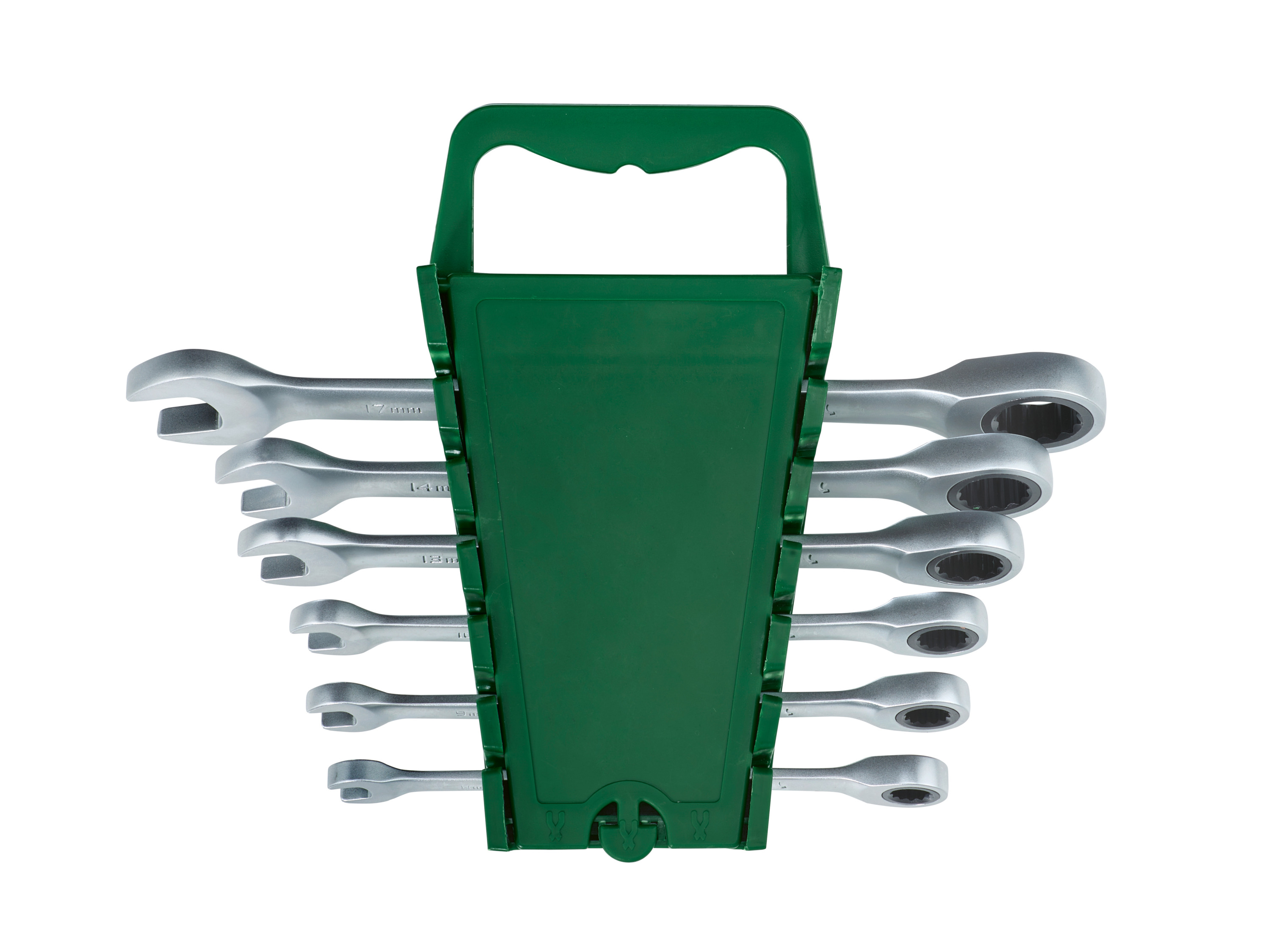 PARKSIDE® Zestaw kluczy płasko-oczkowych z grzechotką, 5 lub 6 elementów (Prosty 6 szt.)