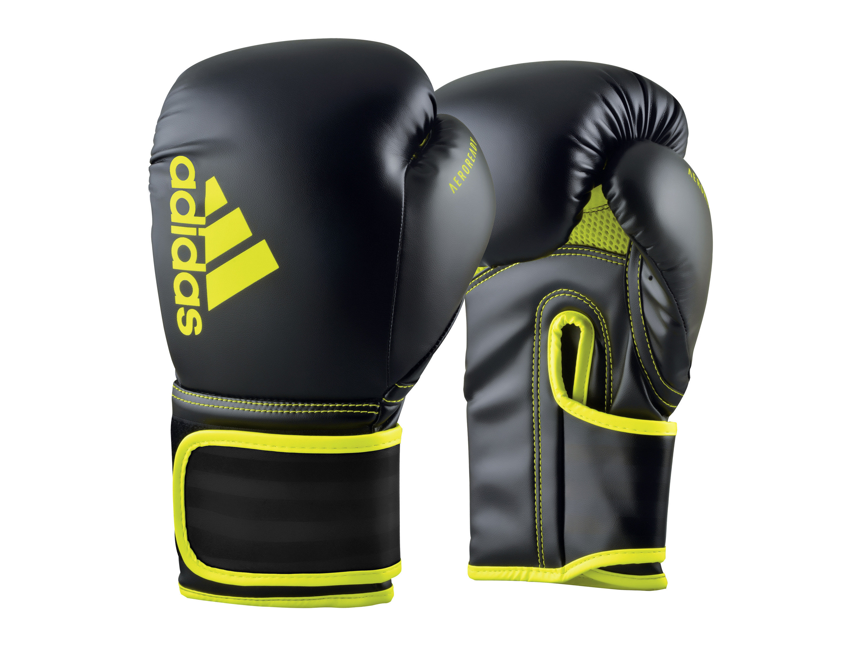 ADIDAS Rękawice bokserskie Hybrid 80 (Czarny/ żółty, 12 OZ)