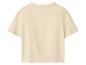 Gładki beżowy T-shirt, tył