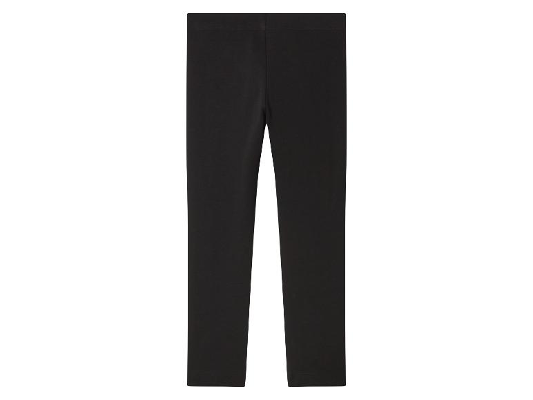 Proste czarne legginsy dziecięce