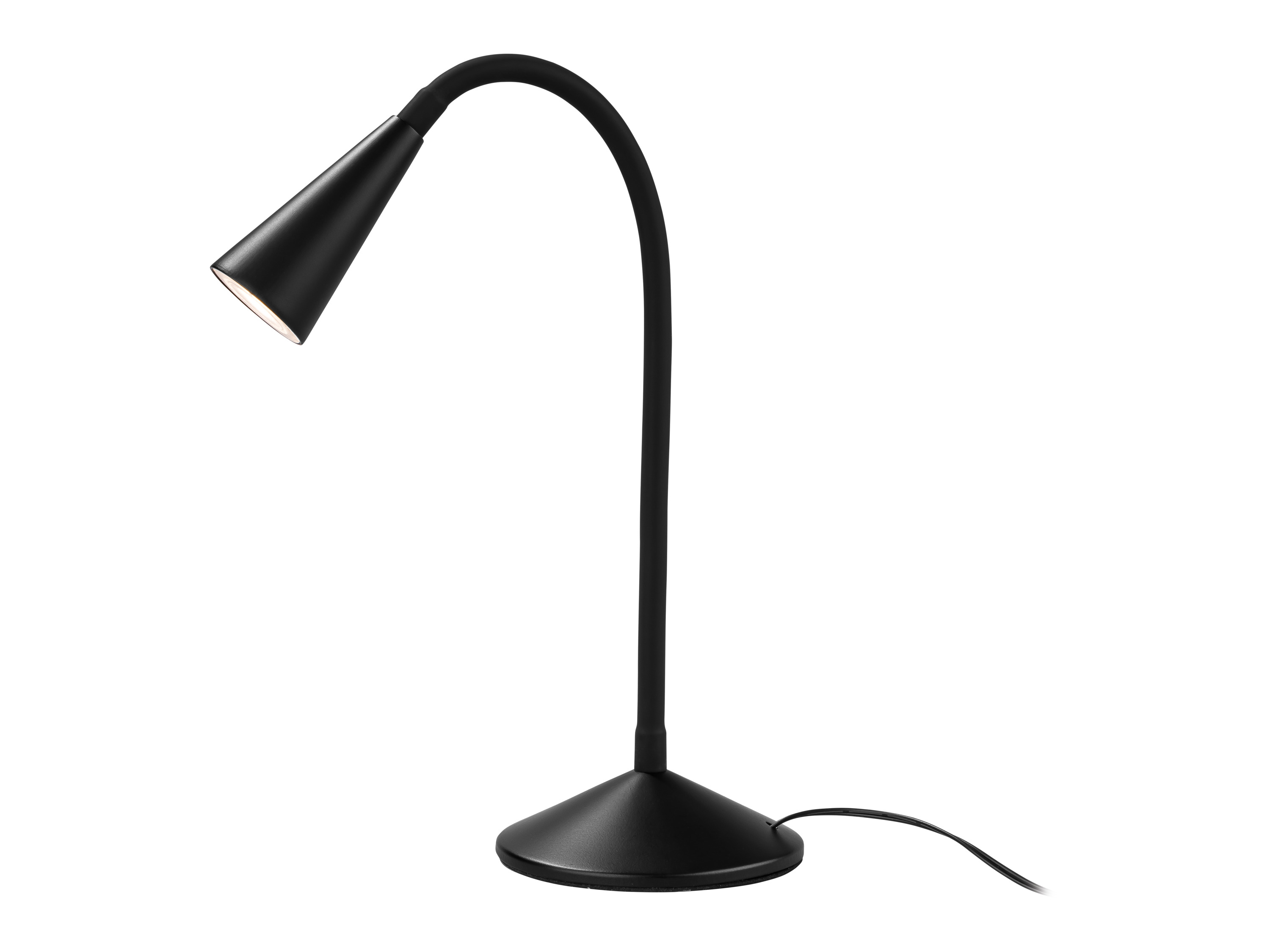 LIVARNO home Lampa stołowa LED z elastycznym ramieniem  (Czarny)