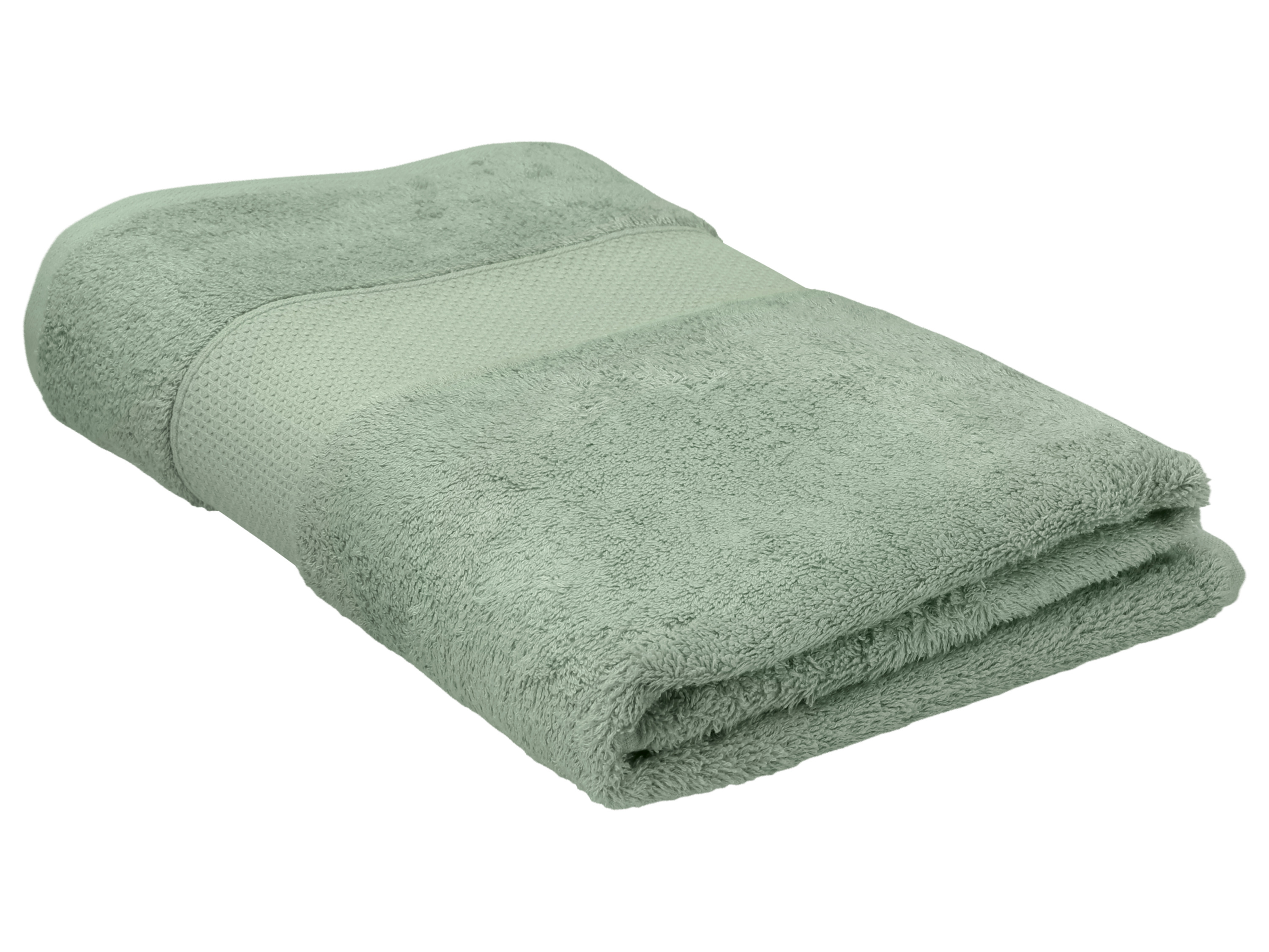 LIVARNO® Luksusowy ręcznik kąpielowy z bawełny i wiskozy bambusowej, 70 x 140 cm (Zielony)