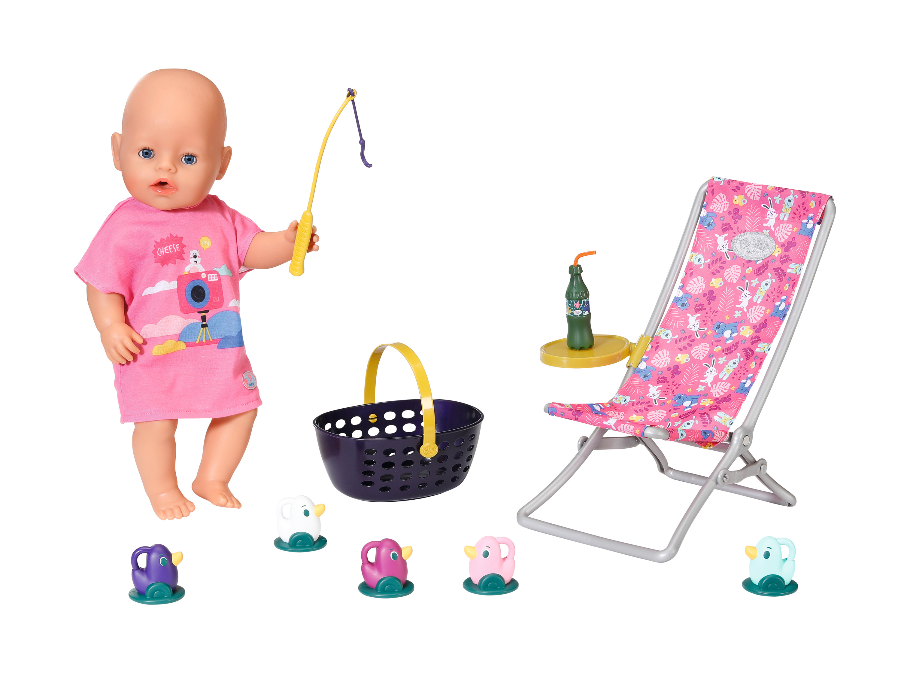 Lalka Baby Born w zestawie wędkarskim