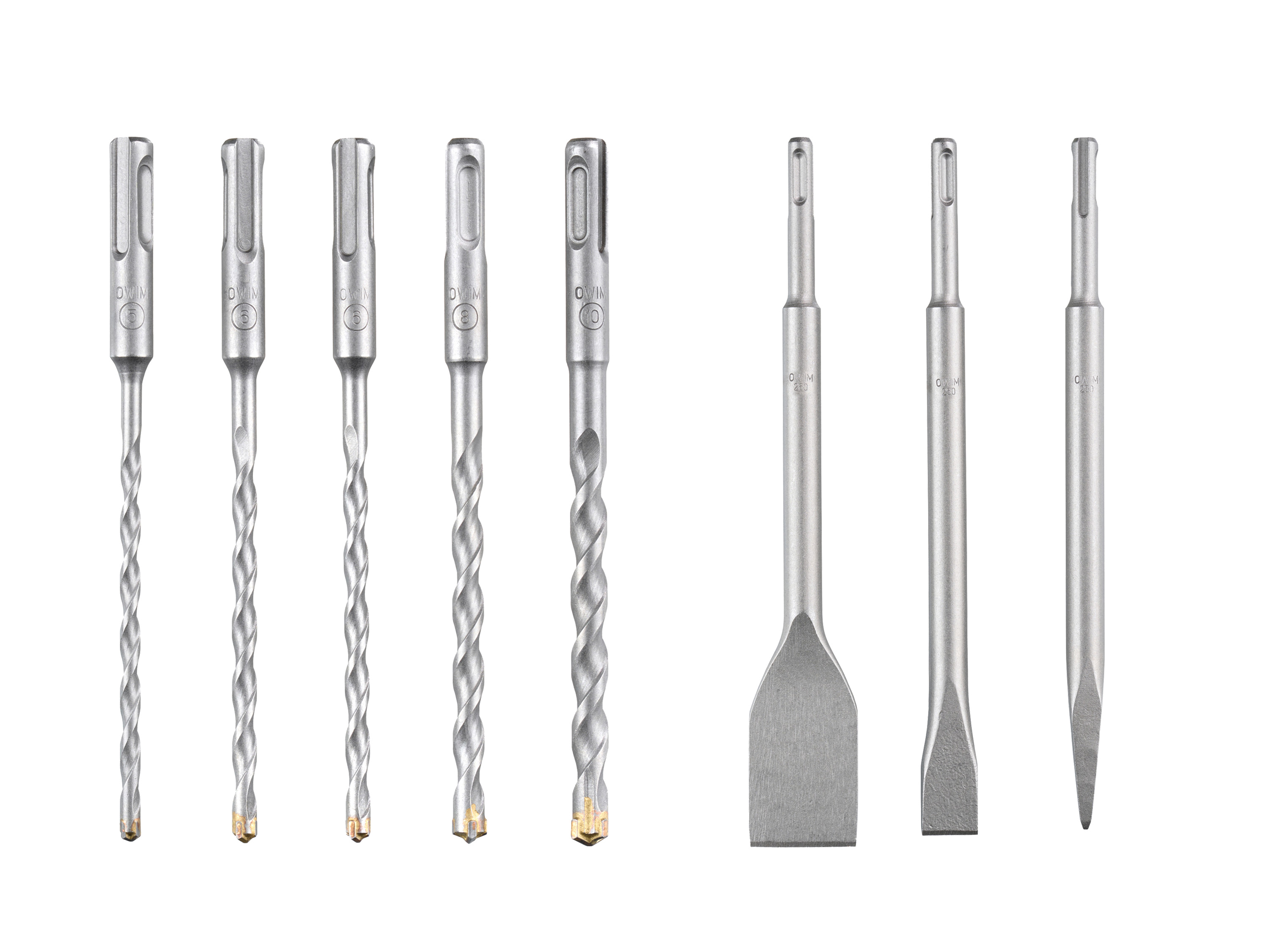 PARKSIDE PERFORMANCE® Zestaw 3 dłut lub zestaw 5 wierteł udarowych