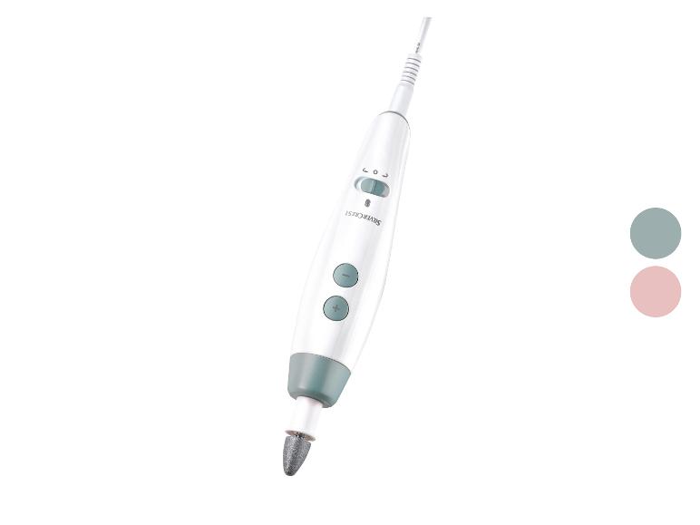 Elektryczna pilniczka do paznokci SilverCrest z akcesoriami.
