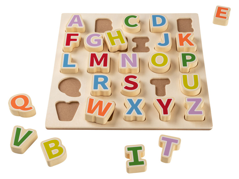 Pełny ekran: Playtive Puzzle edukacyjne z naturalnego drewna - zdjęcie 9