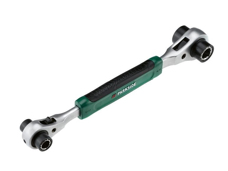 Klucz nasadowy z wymiennymi końcówkami marki Parkside.