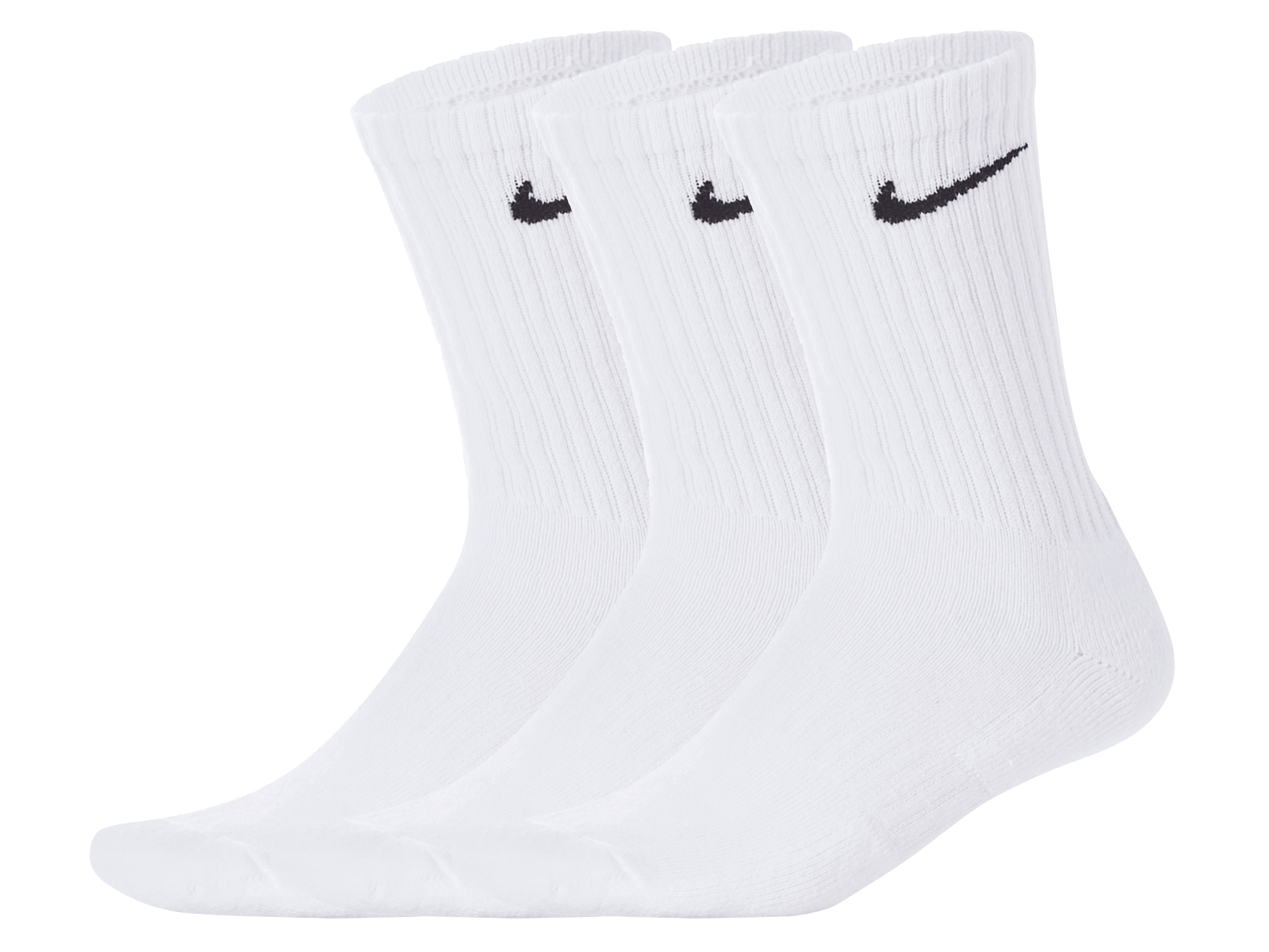 NIKE Skarpety sportowe, 3 pary (biała, 39-42)