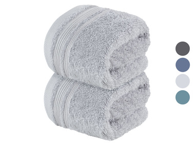 LIVARNO home Ręcznik do rąk frotté, 30 x 50 cm, 2 sztuki