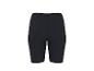 Czarne spodenki rowerowe z elastycznym pasem z logo.