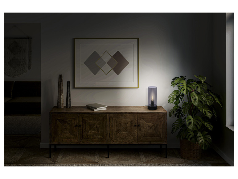 Pełny ekran: LIVARNO home Lampa stołowa LED, ze szkłem dymionym, 4,2 W - zdjęcie 6